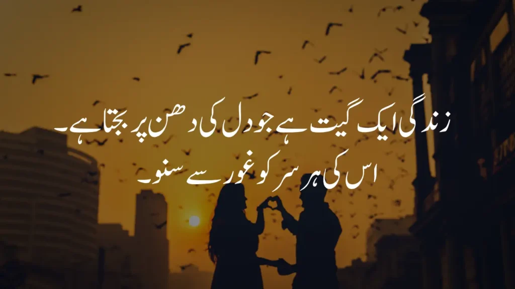 Song of life in Urdu quote